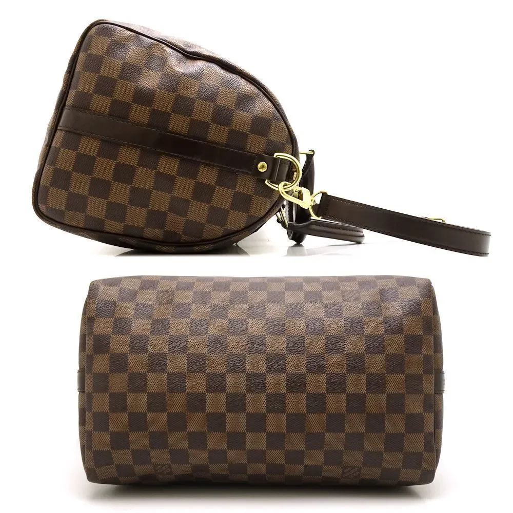 Louis Vuitton Damier Speedy Bandouliere 30 Ebene Shoulder Bag